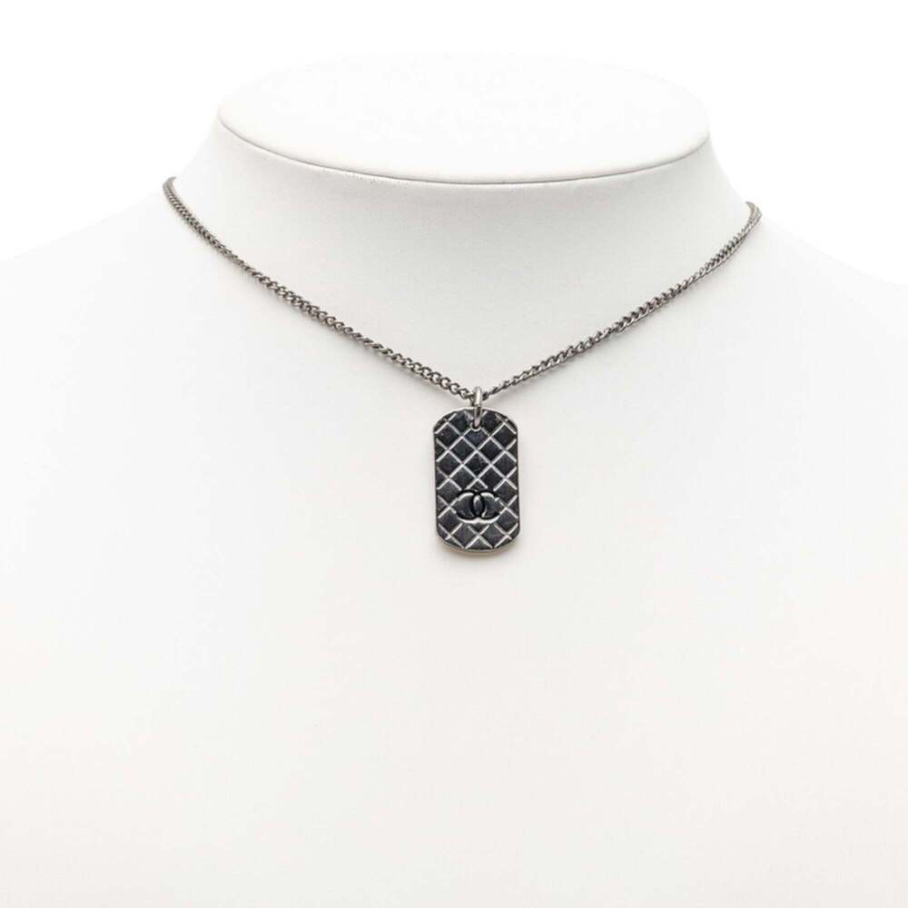 CHANEL Silver Logo Necklace - Picture 6 of 6